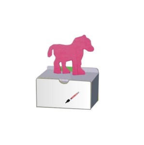 Meble przedszkolne segment mały z koniem do pisania pisakiem