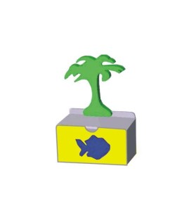 Meble przedszkolne segment mały z rybą i palmą