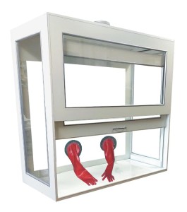 Dygestorium nastołowe Pro-III glass z komorą rękawicową