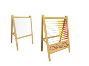 Liczydło sztalugowe dwustronne ze ścianką i tablicą