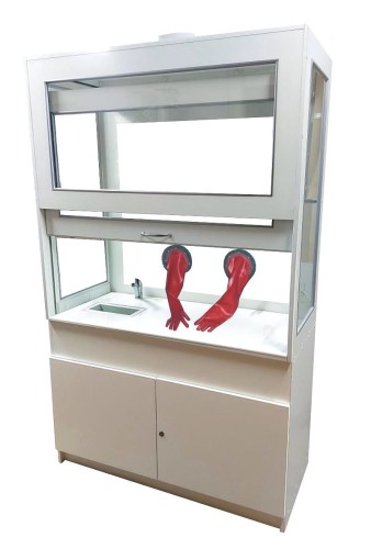 Dygestorium Pro-V glass z rękawicami popiel