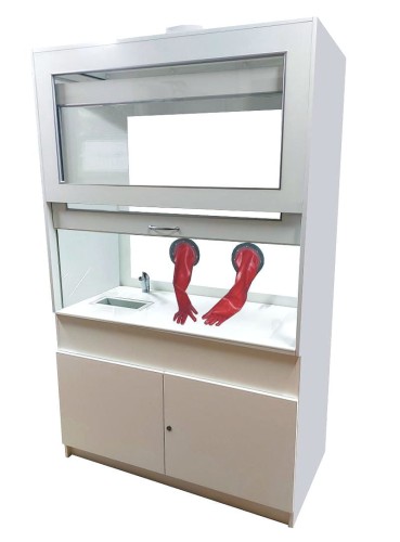 Dygestorium Pro-III z rękawicami popiel