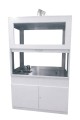 Dygestorium stal nierdzewna Pro-III glass biały
