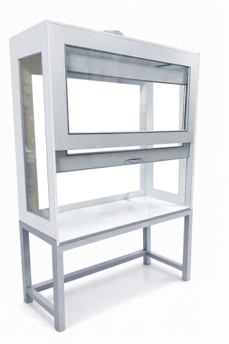 Dygestorium na postumencie metalowym bez zlewu PRO-III glass popiel