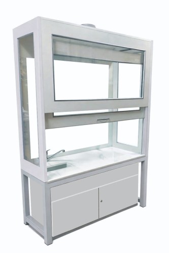 Dygestorium laboratoryjne na postumencie metalowym Pro-III glass popiel