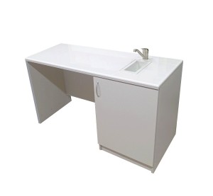 Stolik laboratoryjny ekonomiczny z szafką jednokomorowy mini