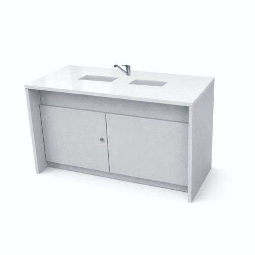 Stolik laboratoryjny komfort dwukomorowy mini popiel