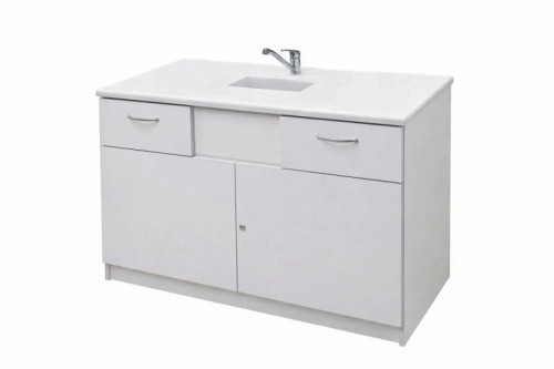 stolik laboratoryjny jednokomorowy popiel