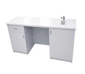 Stolik laboratoryjny podwójny jednokomorowy