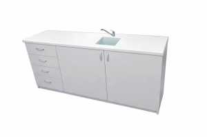 Stolik laboratoryjny pełny szufladowy jednokomorowy maksi 195