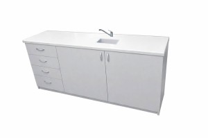 Stolik laboratoryjny pełny szufladowy jednokomorowy mini 195