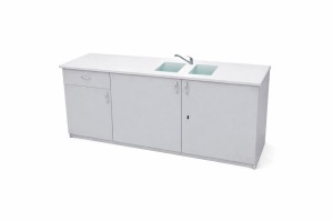 Stolik laboratoryjny pełny dwukomorowy maksi 195