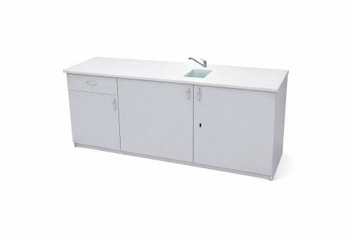 Stolik laboratoryjny pełny jednokomorowy maksi 195 popiel