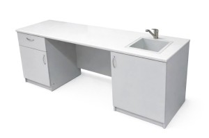 Stolik laboratoryjny podwójny jednokomorowy maksi 195