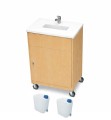 Stolik laboratoryjny mobilny mały jednokomorowy mini buk