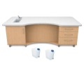 Stolik laboratoryjny finezja mobilny mini 195 buk