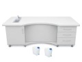 Stolik laboratoryjny finezja mobilny mini 195 biały