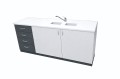 Stolik laboratoryjny pełny szufladowy dwukomorowy mini 195 modern
