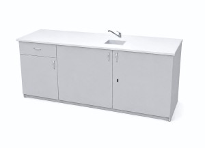 Stolik laboratoryjny pełny jednokomorowy mini 195