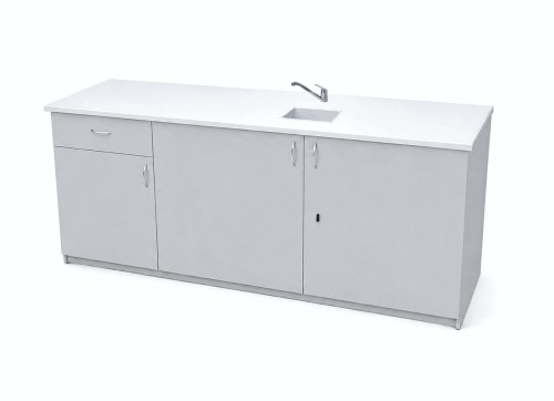 Stolik laboratoryjny pełny jednokomorowy mini 195 popiel