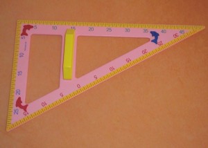 Trójkąt tablicowy 60 kolor