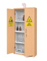 Szafa na odczynniki chemiczne laminowana z wyciągiem buk