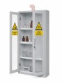 Szafa na odczynniki chemiczne laminowana przeszklona z wyciągiem