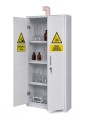Szafa na odczynniki chemiczne laminowana z wyciągiem popiel