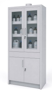 Szafa laboratoryjna podwójna laminowana z wyciągiem