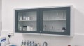 Szafka laboratoryjna otwierana oszklona 120 cm modern