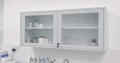 Szafka laboratoryjna otwierana oszklona 120 cm biały