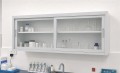 Szafka laboratoryjna przesuwna oszklona 150 biały