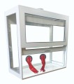 Dygestorium nastołowe Pro-III glass z rękawicami popiel