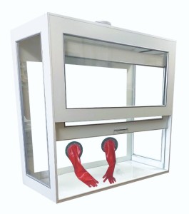Dygestorium nastołowe Pro-III glass z komorą rękawicową