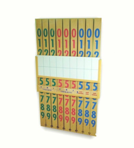 Suwak matematyczny dziesiątkowy prezentacyjny