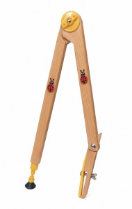 Cyrkiel tablicowy bajkowy na kredę