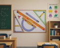 Tablica z przyrządami kolor magnetyczna pozioma