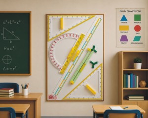 Tablica z przyrządami plastikowymi magnetyczna 