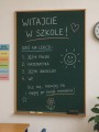 Tablica informacyjna magnetyczna pionowa zielona