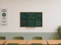 Tablica informacyjna magnetyczna pozioma zielona
