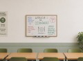 Tablica informacyjna magnetyczna pozioma biała