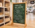 Tablica informacyjna stacjonarna na kredę