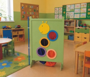 Kącik przedszkolaka panel gąsienica