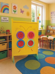 Kącik przedszkolaka panel motyl