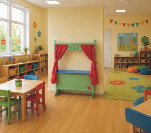 Kącik przedszkolaka panel scenka