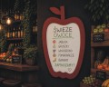 Tablica reklamowa jabłko na pisak