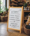 Potykacz reklamowy sztalugowy jednostronny do pisaka