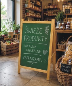 Tablica reklamowa sztalugowa jednostronna