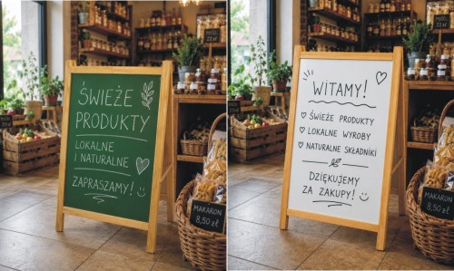Tablica reklamowa sztalugowa dwustronna