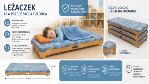 Łóżeczko dziecięce bezzbarwny